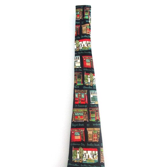 "Pubs of Ireland" (NWOT) Men's Silk Tie - Picture 3 of 5